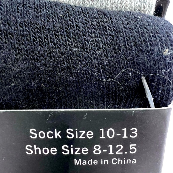 TRUE RELIGION MENS 5 PACK CREWS SOCKS BLACK, GREY, NAVY BLUE, SIZE 8-12.5 - Picture 4 of 11